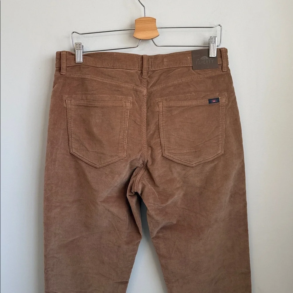 Fakery Stretch Terry Corduroy 5-Pocket Pant - Maple Brown SZ 33